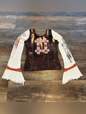 Vintage Save The Queen Long Sleeve Top Size Large